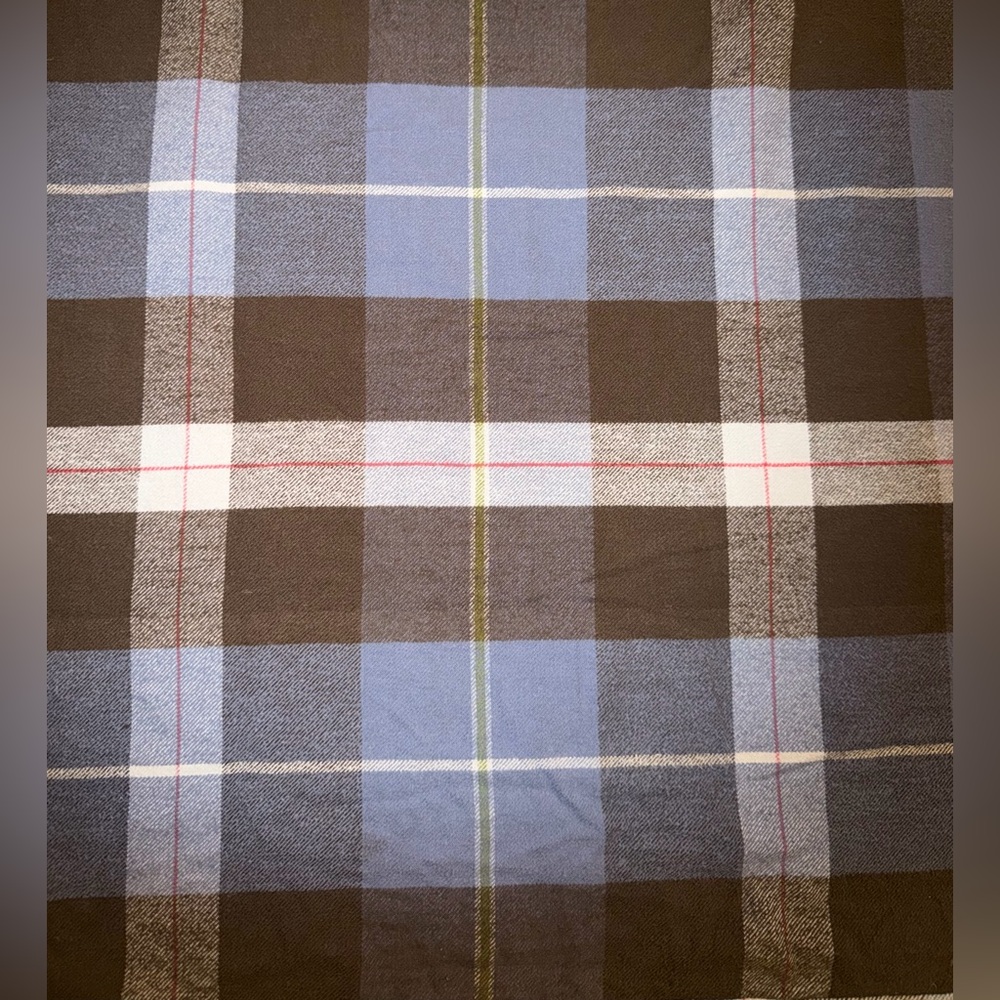 The Company Store 100%Cotton Flannel Plaid King Duvet Cover.